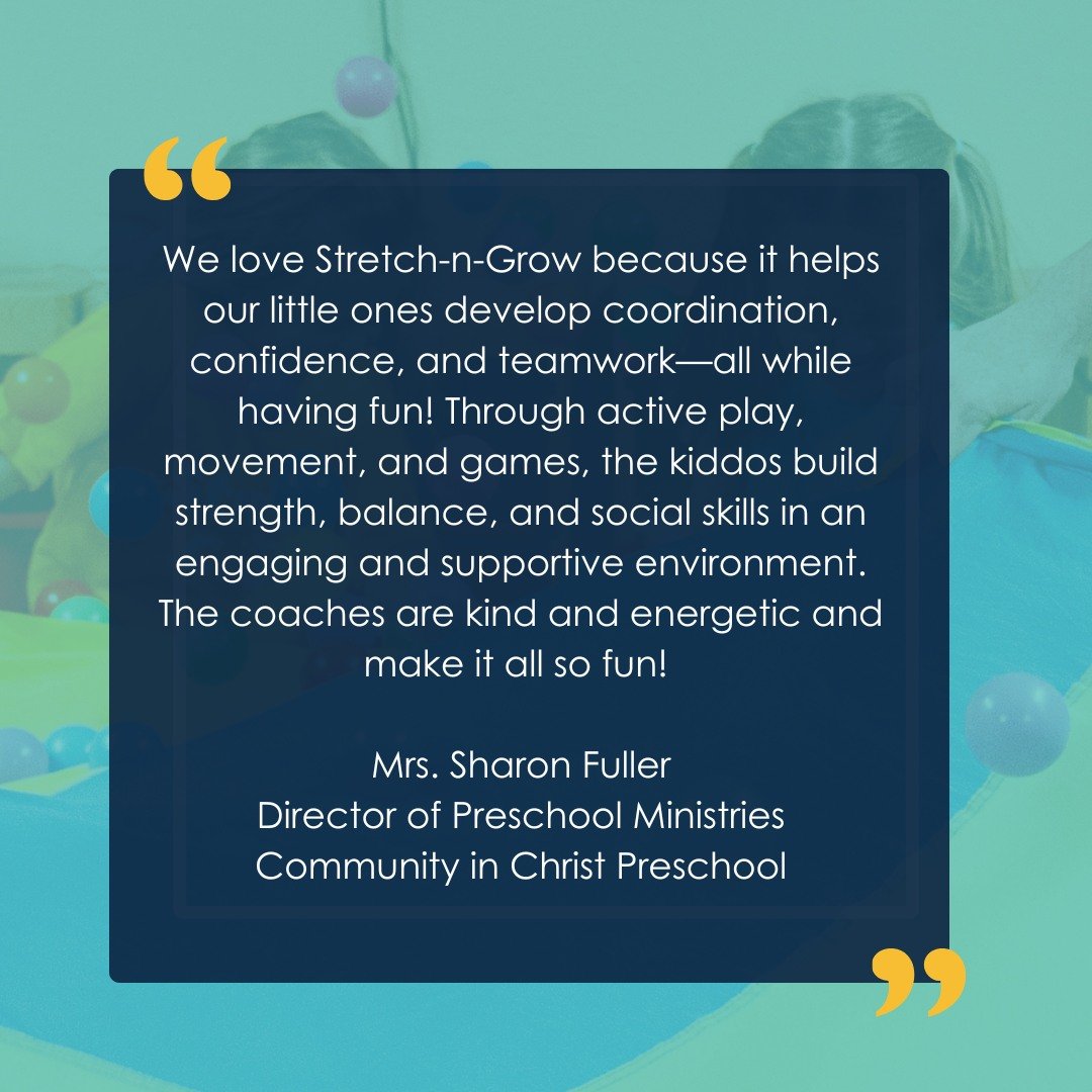 &ldquo;We love Stretch-n-Grow because it helps our little ones develop coordination, confidence, and teamwork&mdash; all while having fun!&rdquo; ✨
Grateful for your kind words and support, Mrs. Fuller!💕

#stretchngrow #healthykids #fitnessisfun #sn