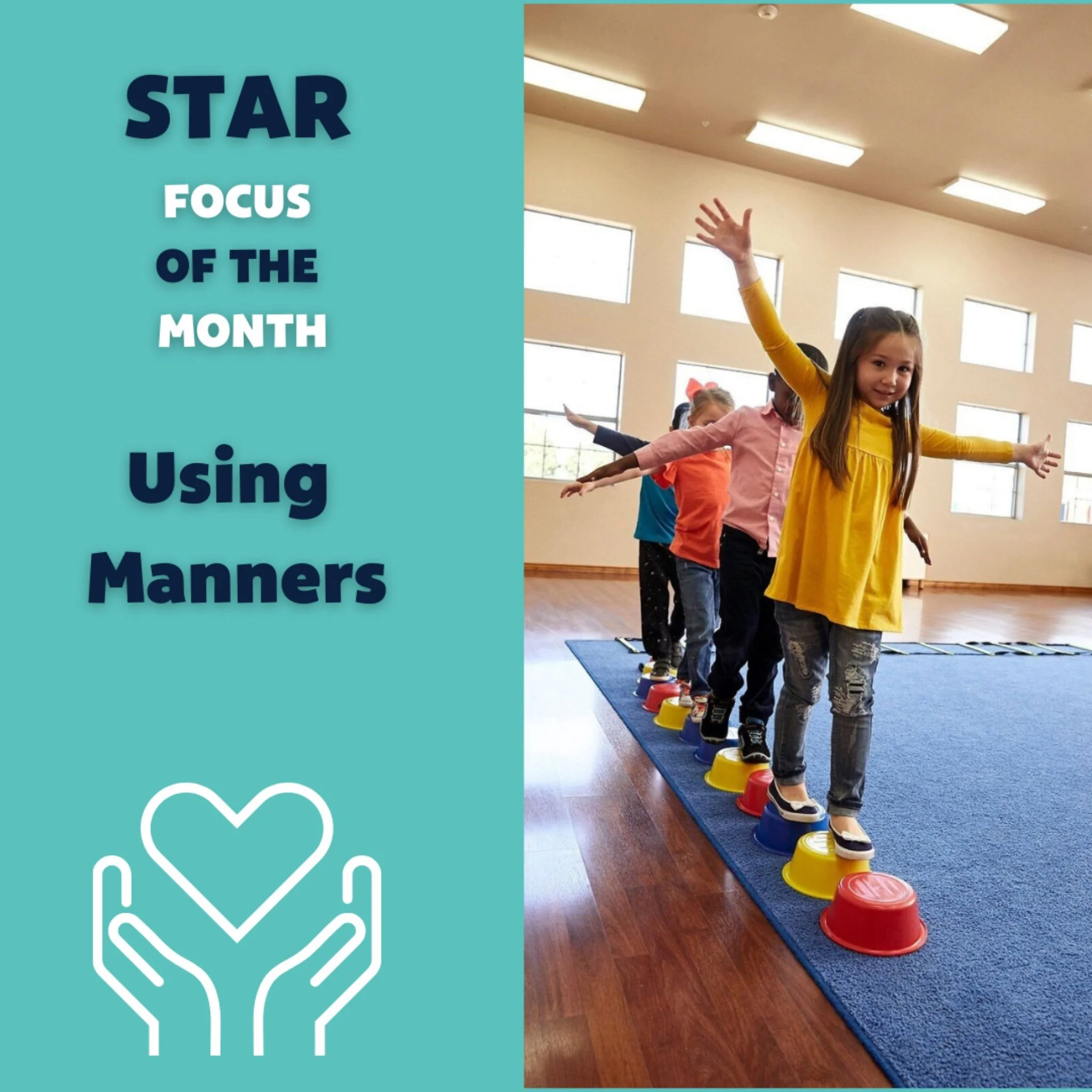 We are working on Using Manners this month as our #StarFocus by waiting in line for the obstacle course and saying please &amp; thank you. ⭐

#sngintl #stretchnggrow #stretchnggrowinternational #preschoolpartners #kidsmovement #earlychildhood #family