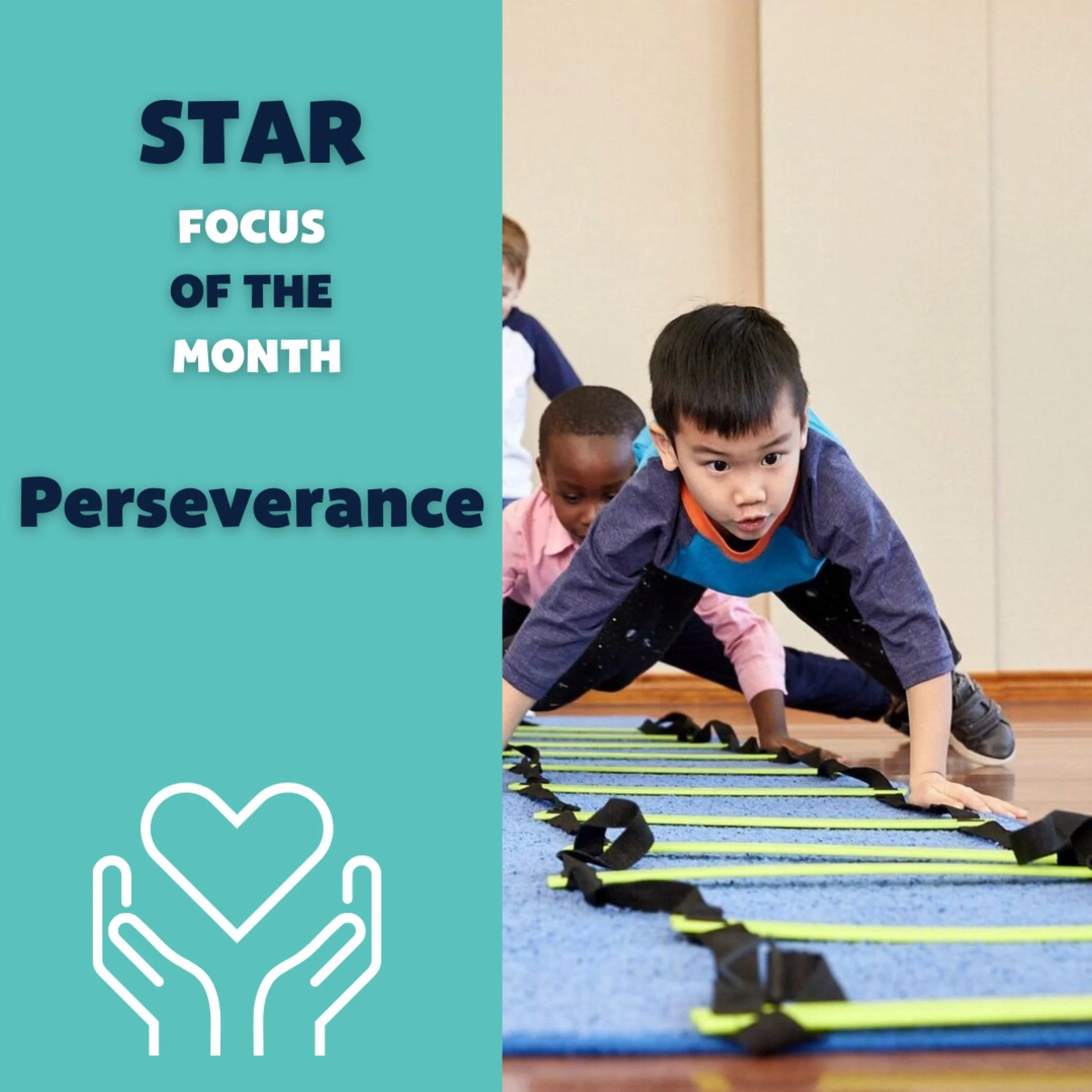 Our Star Focus of the Month is Perseverance ⭐

#sngintl #stretchnggrow #stretchnggrowinternational #charactereducation #perseverance #kidsfitness #preschoolpartners #earlylearning #franchiseopportunity