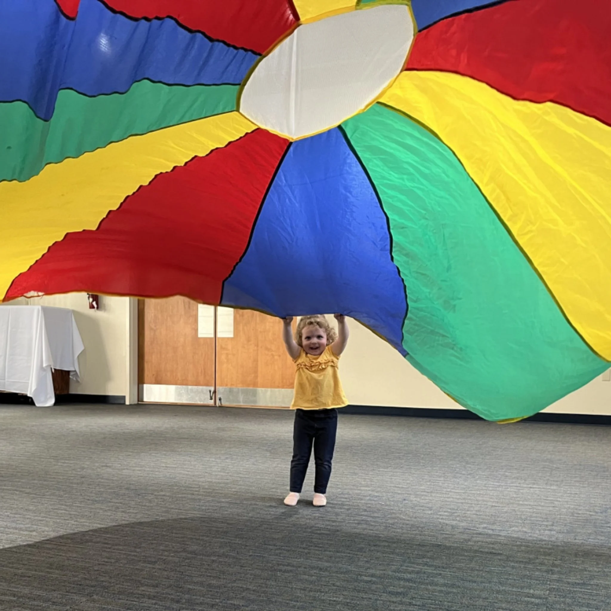 BIG smiles when the parachute comes out 🌈

#sngintl #stretchnggrow #stretchnggrowinternational #preschoolenrichment #teamwork #kidsfitness #grossmotorskills #earlylearning #franchiseopportunity