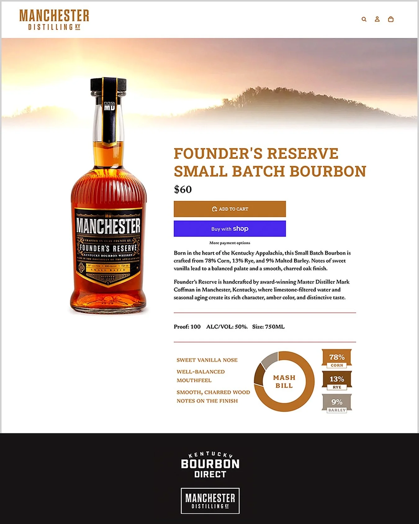 Over the past few months, many of you have asked about buying a bottle of our 7-year aged Founder&rsquo;s Reserve online. Well&hellip; today really is a good Friday. Our Small Batch Kentucky Bourbon is officially available to ship! Just visit manches