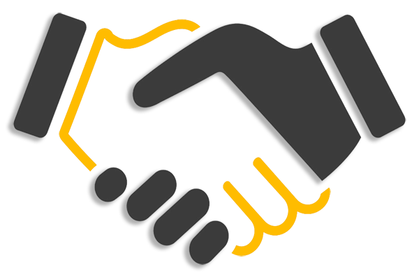Ilustración de un apretón de manos.