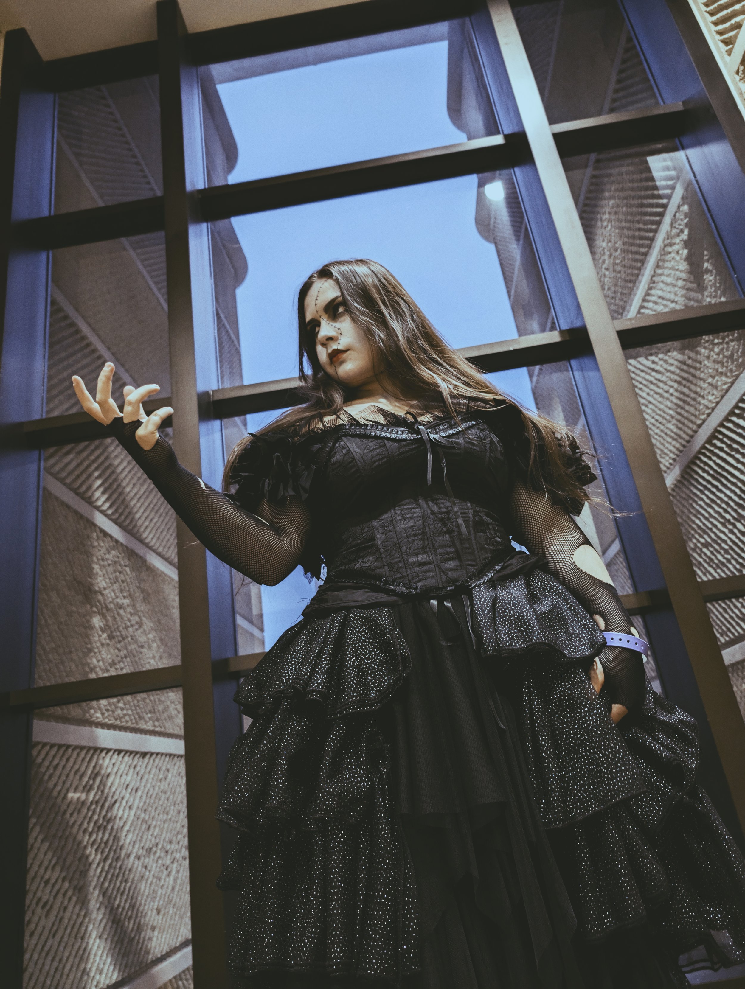 Dress Made By me with thrifted skirts and dresses, Makeup by me
| Photo: Nicholas Moskovites |