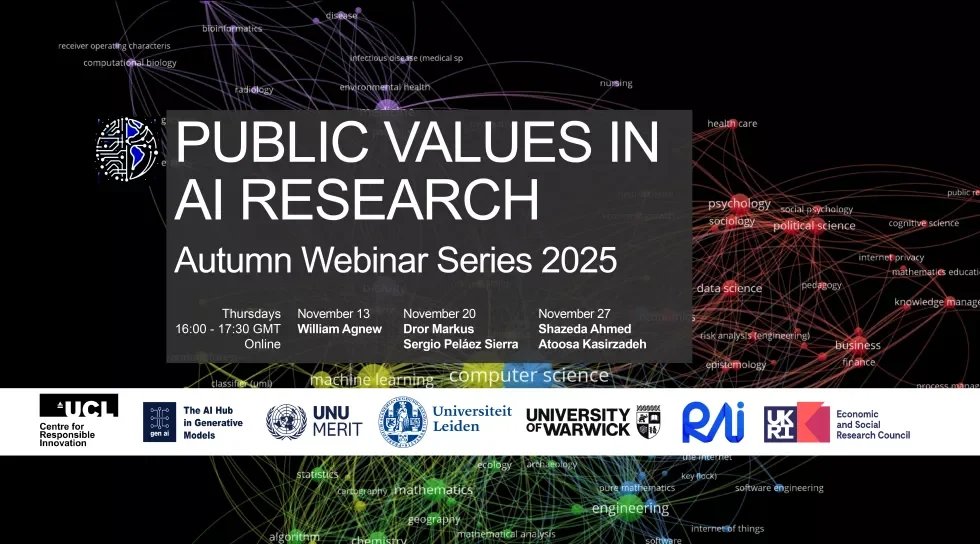 Public Values in AI Research Webinar Series