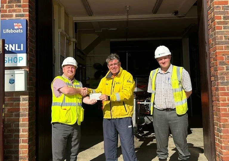 At Mill Meadows, our team donated £250 to Filey Lifeboats, our chosen site charity, supporting their vital lifesaving services and helping them continue to provide emergency response and assistance to those in need along the local coastline.