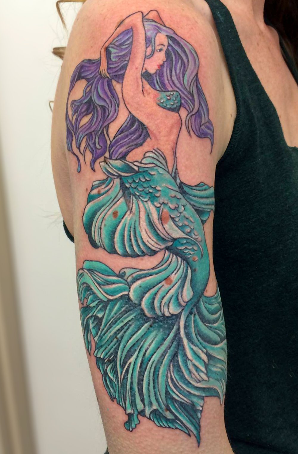 Mermaid Color Tattoo: Binge Tattoo