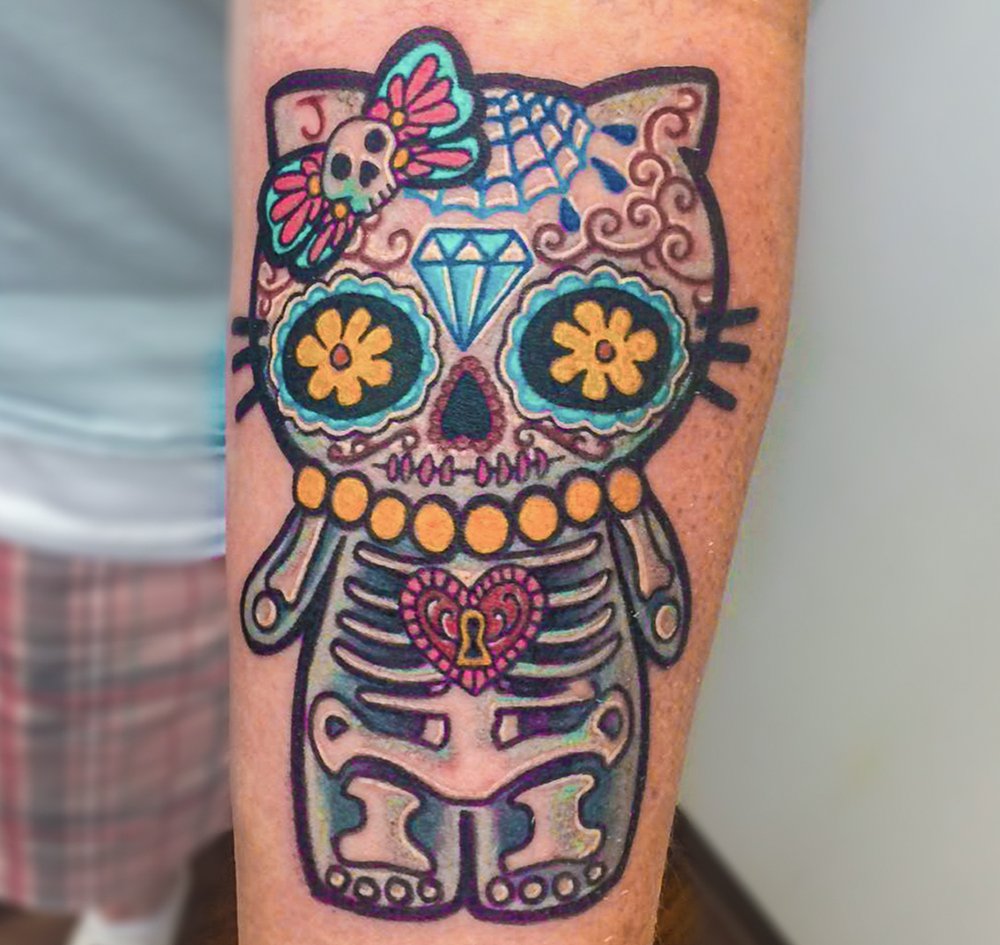 Kitty Color Tattoo: Binge Tattoo