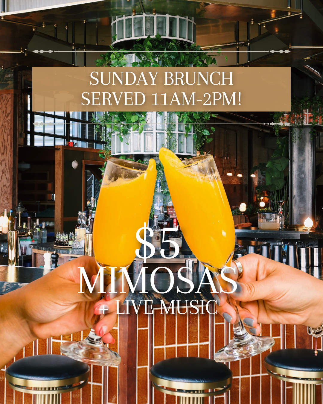 Live Music in the Lounge and brunch