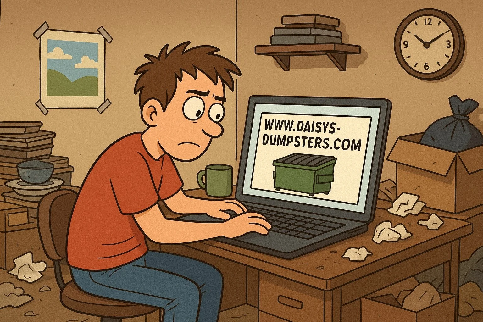 Order that dumpster you need without leaving your chair! Now, online reservations for 20 yard dumpsters. www.daisys-dumpsters.com