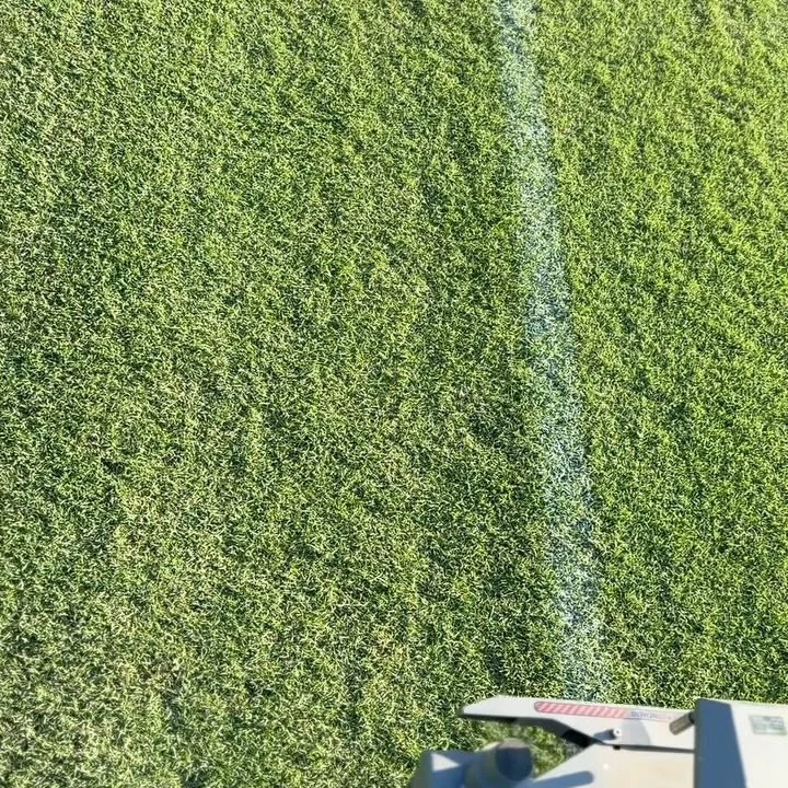 Overmarking in sports field line painting occurs when new lines are painted over existing ones on multi-use facilities hosting different sports. Traditional methods create cluttered, confusing fields as lines spread and overlap.
Precision GPS line pa