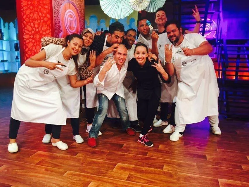 Chef Redouane with Master Chef Morocco cast, thriving in the gig economy.