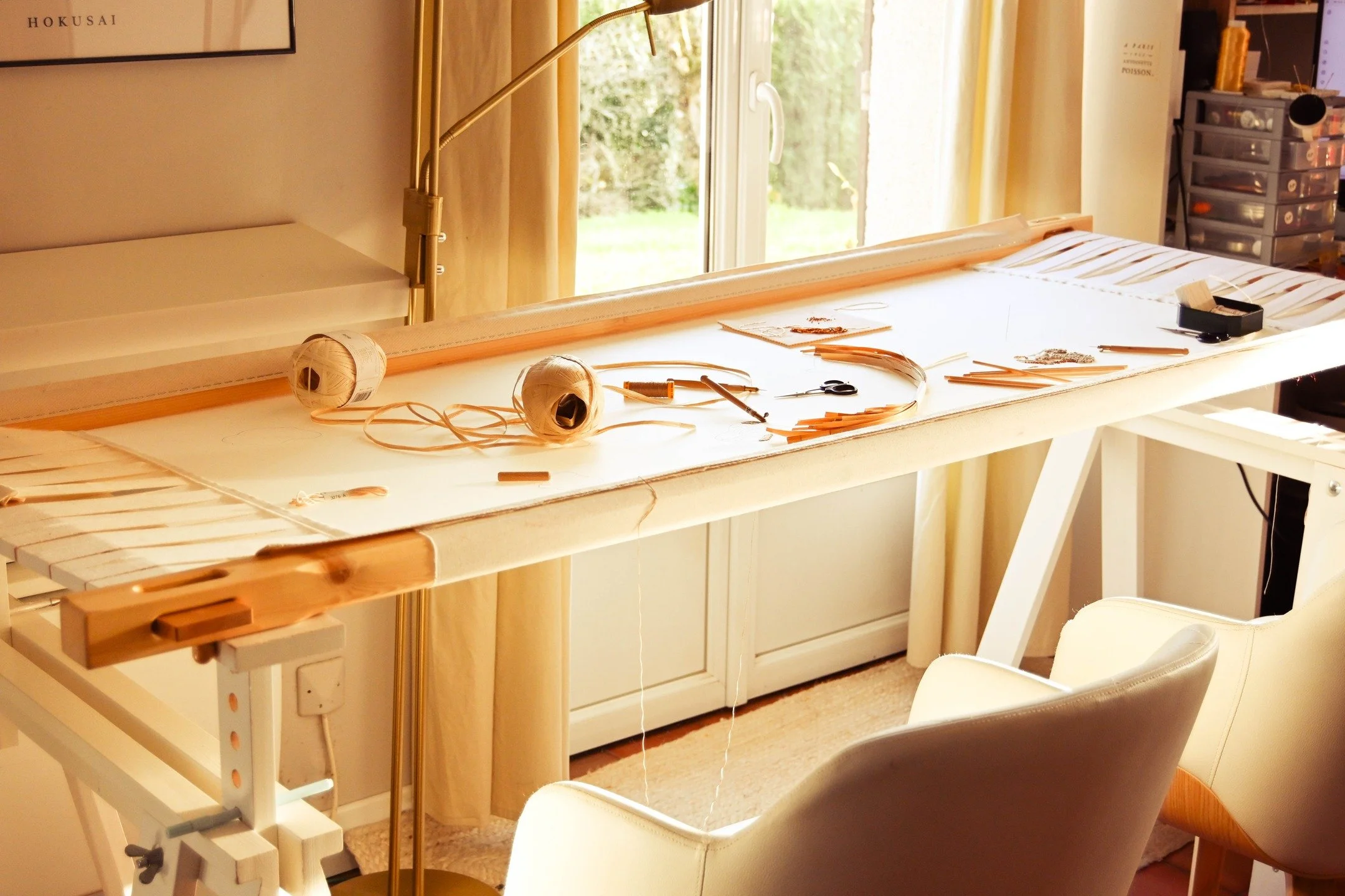 Pr&eacute;paration des Journ&eacute;es Europ&eacute;ennes des m&eacute;tiers d'Art au @chateaudechambord 
Beaucoup beaucoup de travail en vue pour pr&eacute;parer les pi&egrave;ces qui seront expos&eacute;es... le temps est un luxe, il ne faut pas pe