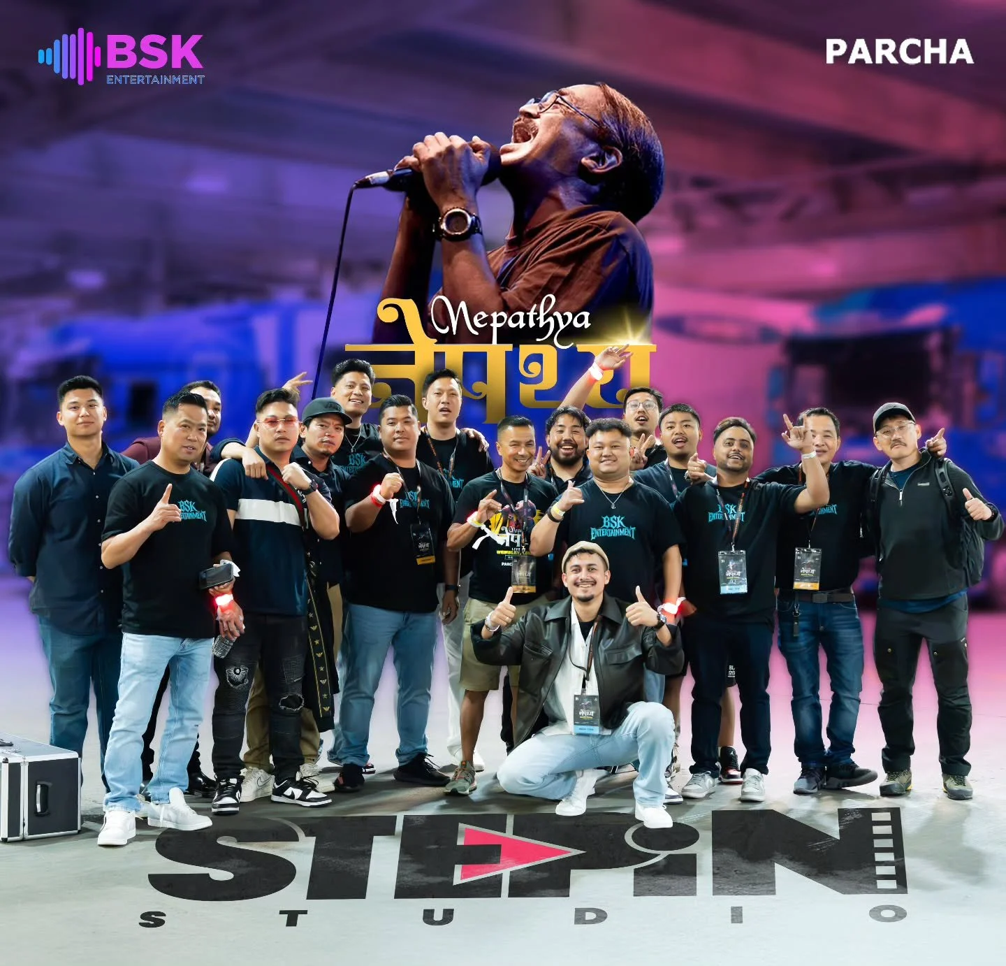 The Team Behind the Vision 🚀

A monumental night in the making 🎤✨
@bsk_entertainment &amp; @parcha.official brought the legendary @nepathyaofficial to the stage for a historical concert, and @stepinstudiouk was proud to be part of the media team 🎥