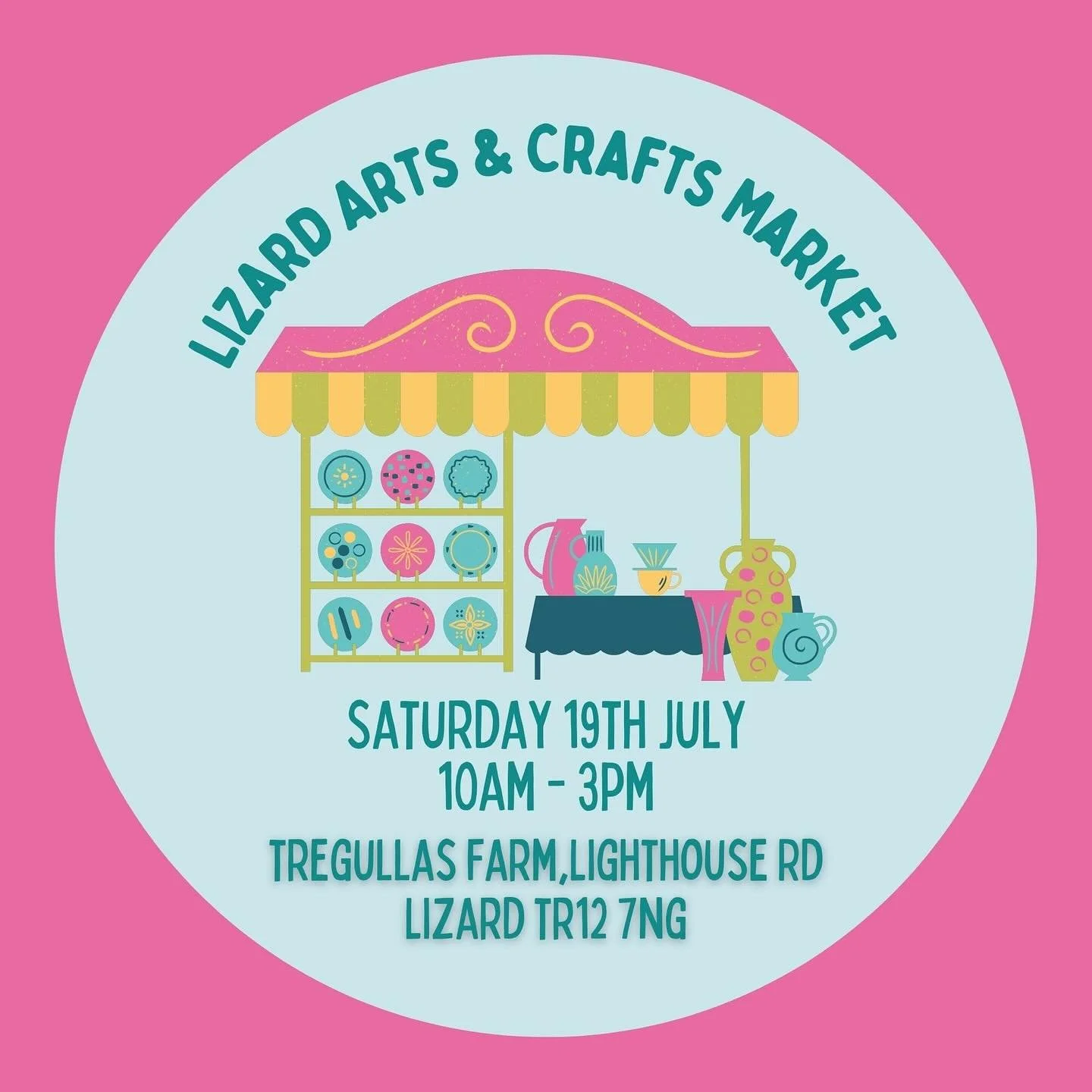 Hi everyone,👋

🌻It is time for me to have another craft fair!!!

I will be having another craft stall, which is being held at Tregullas farm at the Lizard, on Saturday 19th July 2025, which is this coming Saturday, from 10am to 3pm.

I will be sell