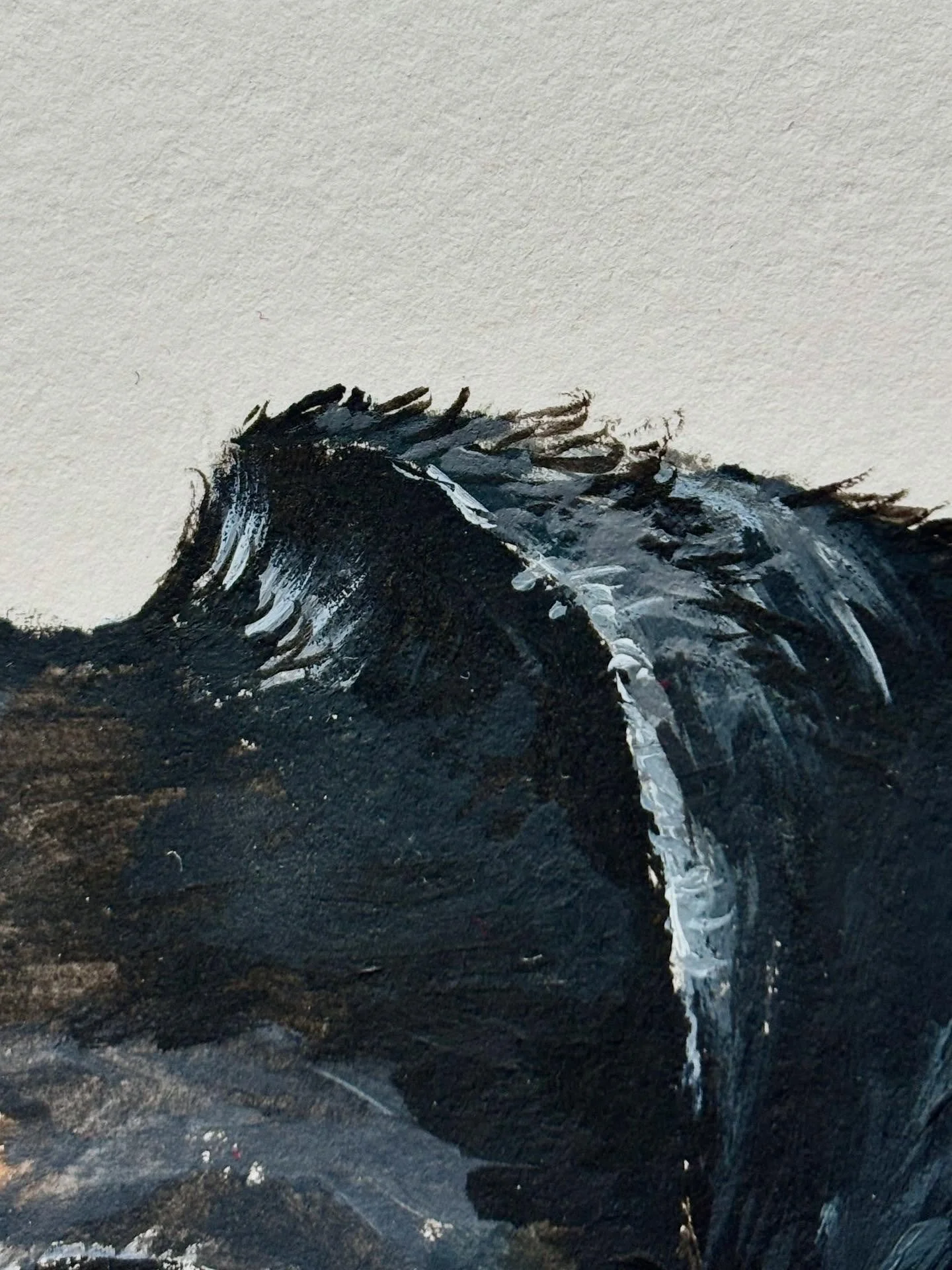 Hello there,

I have worked on this beautiful dog portrait commission a lot recently.

It has been a real joy to work on this adorable dog. 

I have started to add the details to the face (with my smallest paint brush, with only a few hairs!!!) 🥰

O