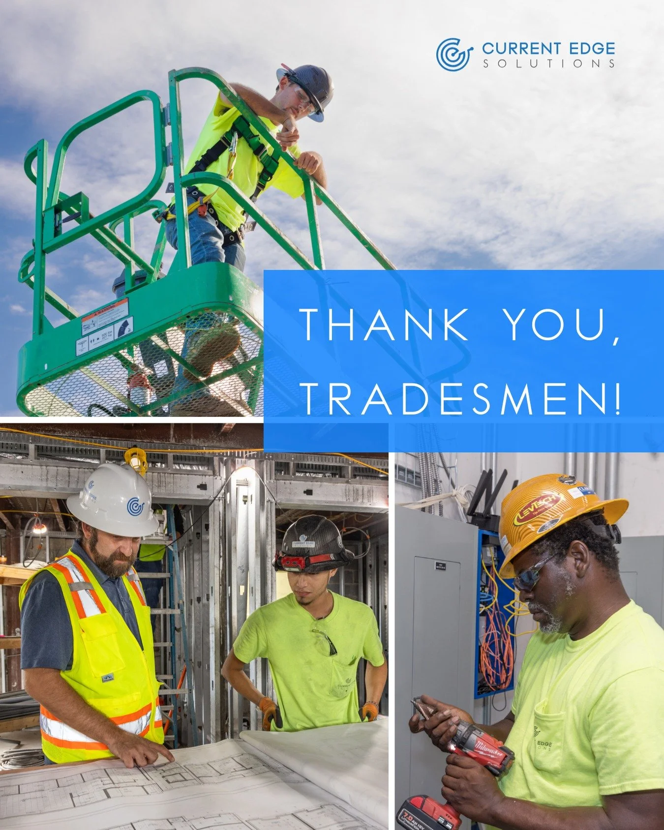 Happy National Tradesmen Day!
Today we celebrate the hardworking tradespeople who keep our communities running. We’re especially grateful for our Electrical Contracting team here at CES! The talent, care, and dedication they bring to every pro