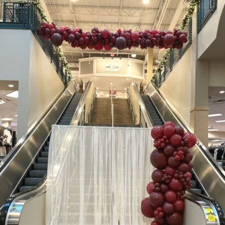 Large hanging garland & backdrop 