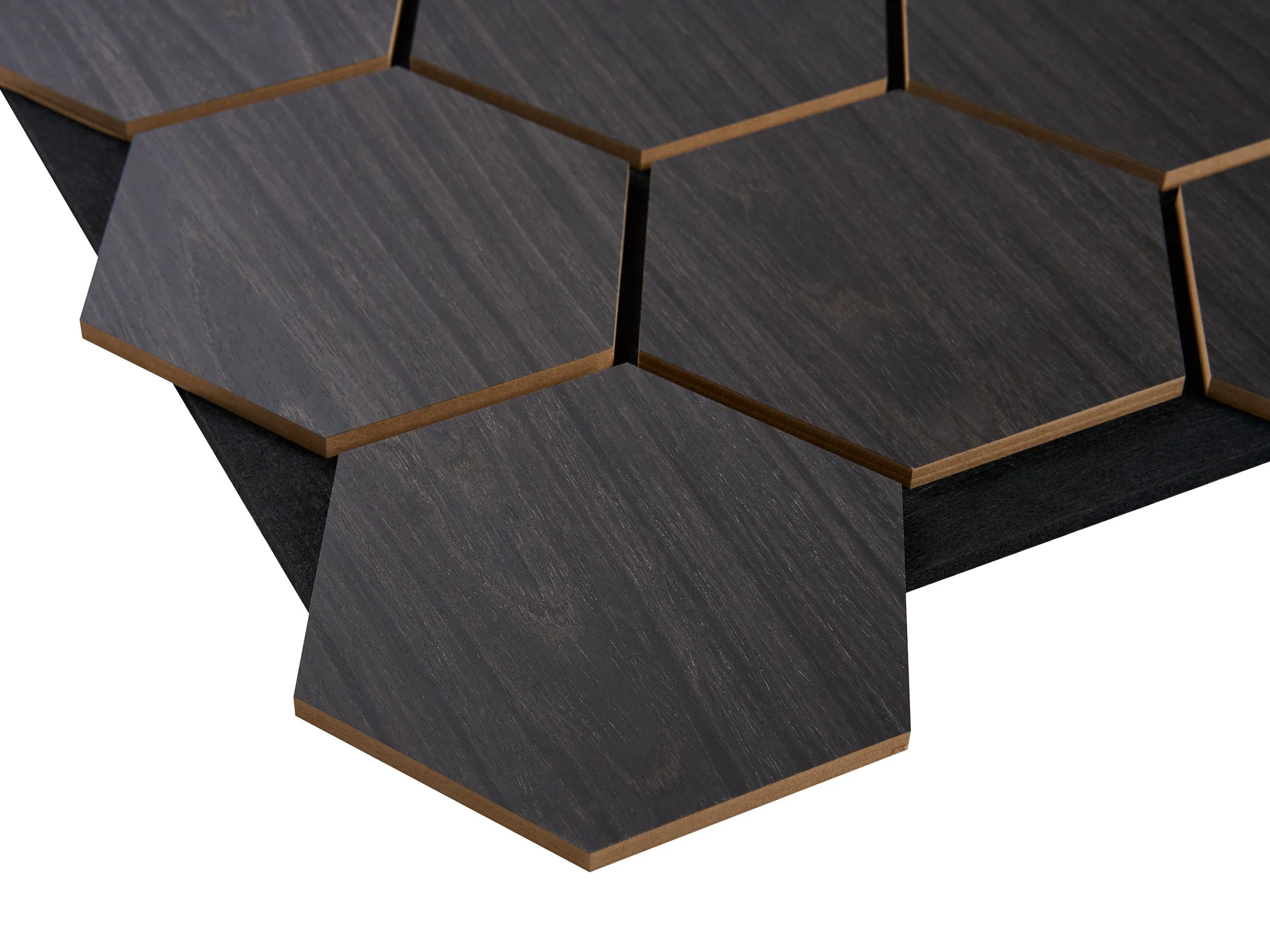 Hex Panel Colour Swatch in Charcoal Oak