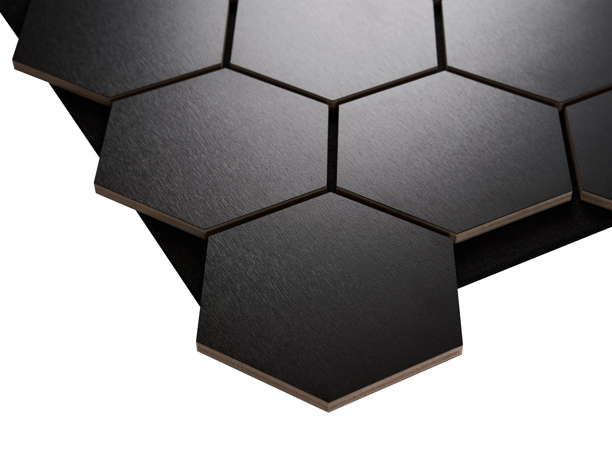 Hex Panel Colour Swatch in Black Oak