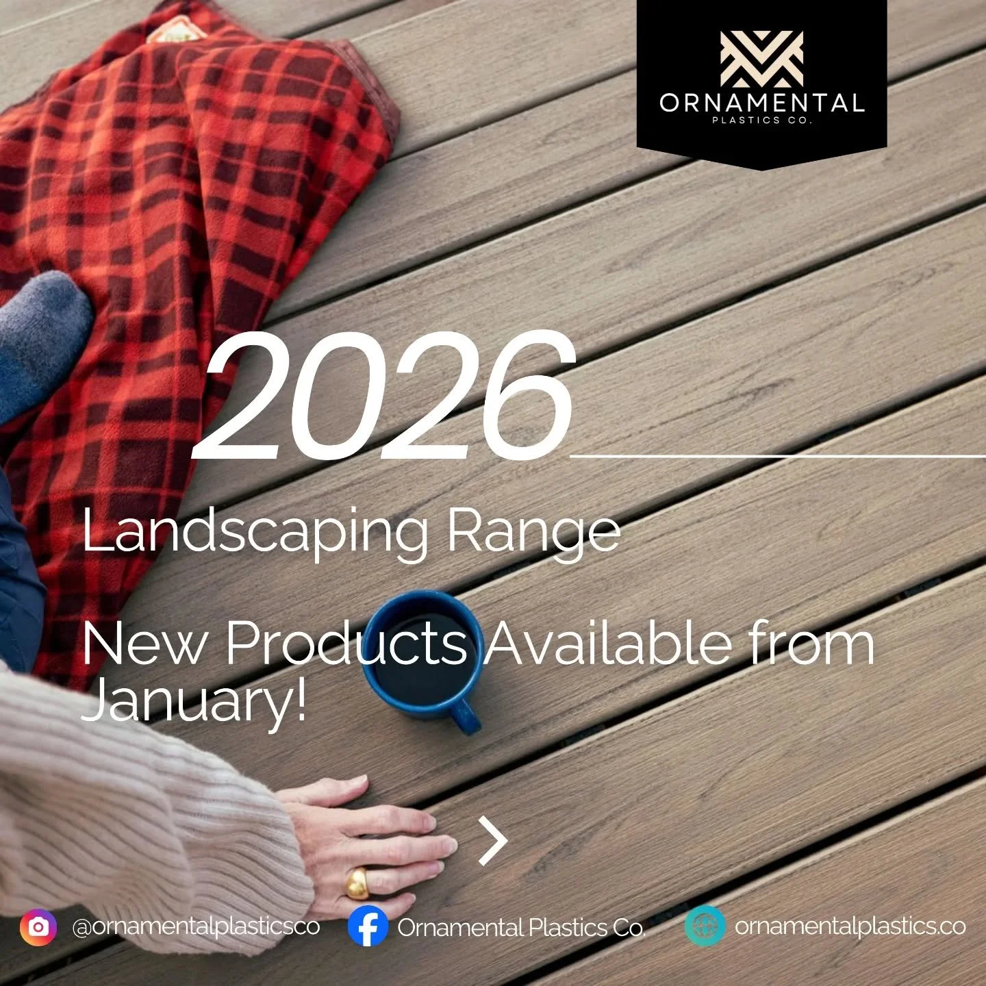 Looking to revamp your outdoor areas next year? 
We have you covered with our new outdoor and landscaping products available in 2026. 

Composite cladding, decking and fencing now available!

Benefiting from long-term warranties for peace of mind and