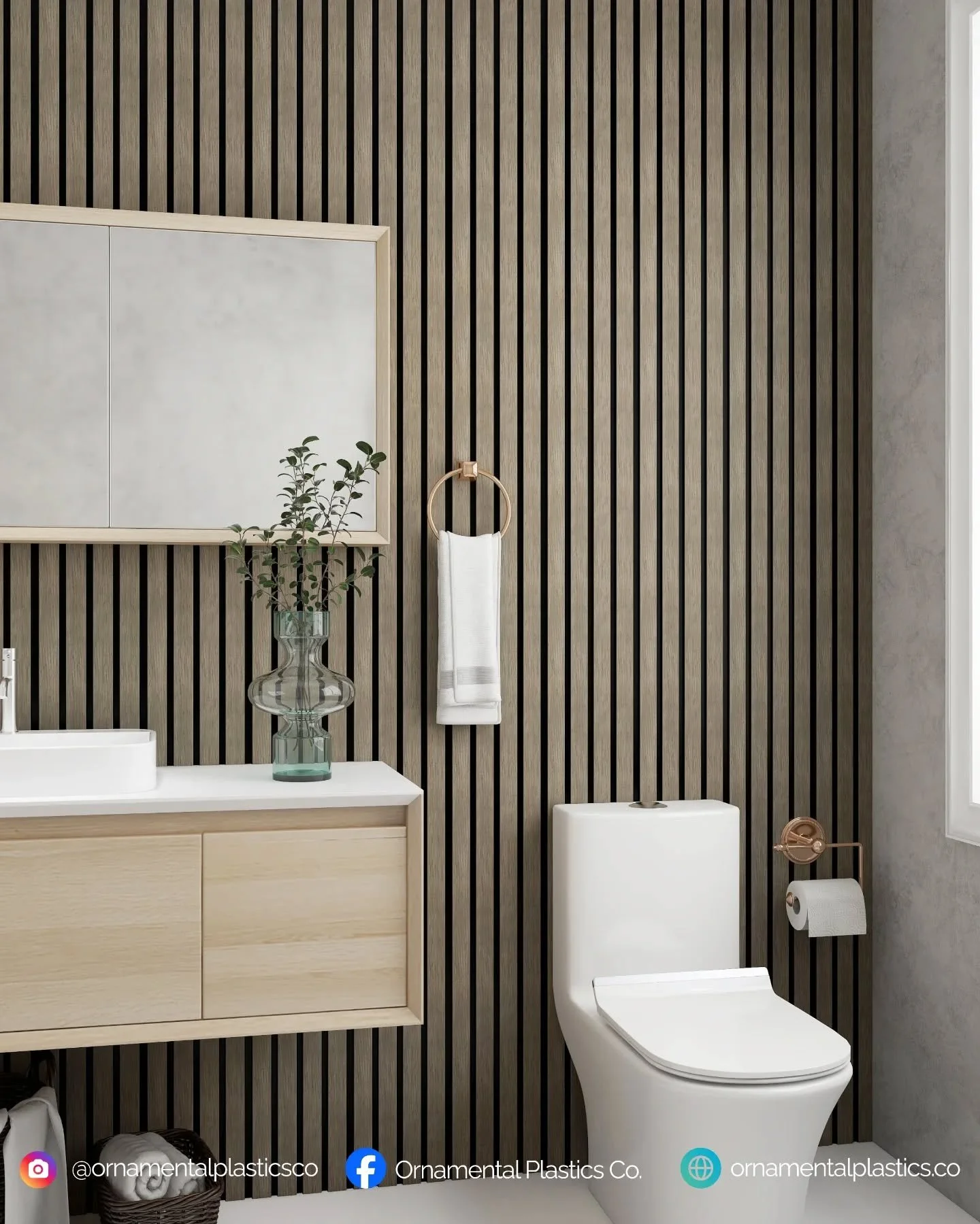 New product! 😎

Looking for waterproof wood slat effect panels? 
Available in wide slat and small slat effect in 3 colours.

These panels are completely waterproof 🚿 and can be used for anything from shower cubicles to feature walls.

Samples avail