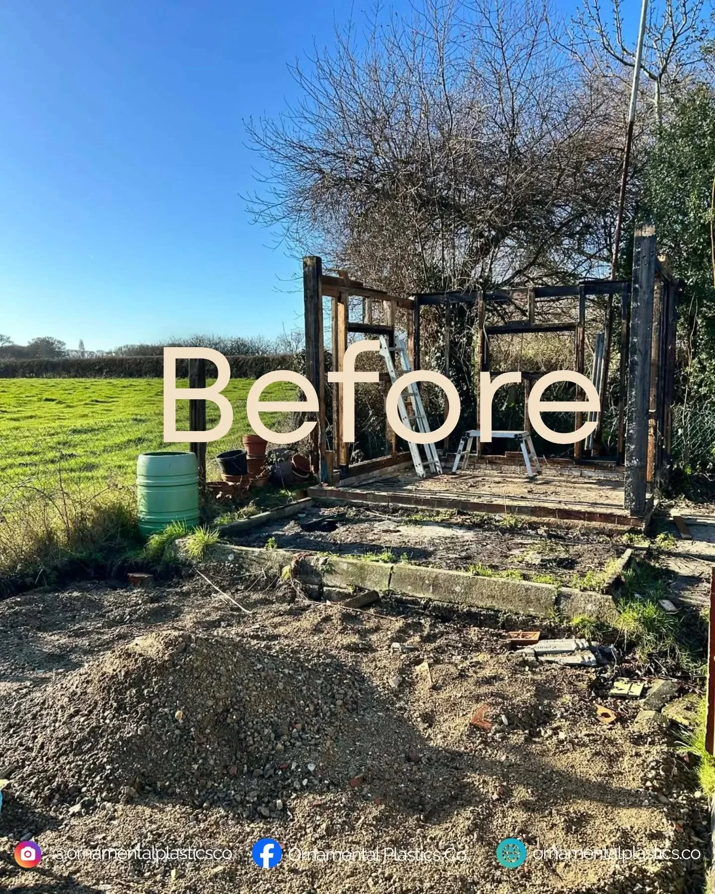 We love our before and after shots 😁

Brilliant garden building done using our Composite Golden Oak ShadowClad by PJ Long Building Services based in Gurnard. Lovely job guys! 👌

Timber &amp; membranes supplied by @roofstoreppltd

#isleofwight #isle