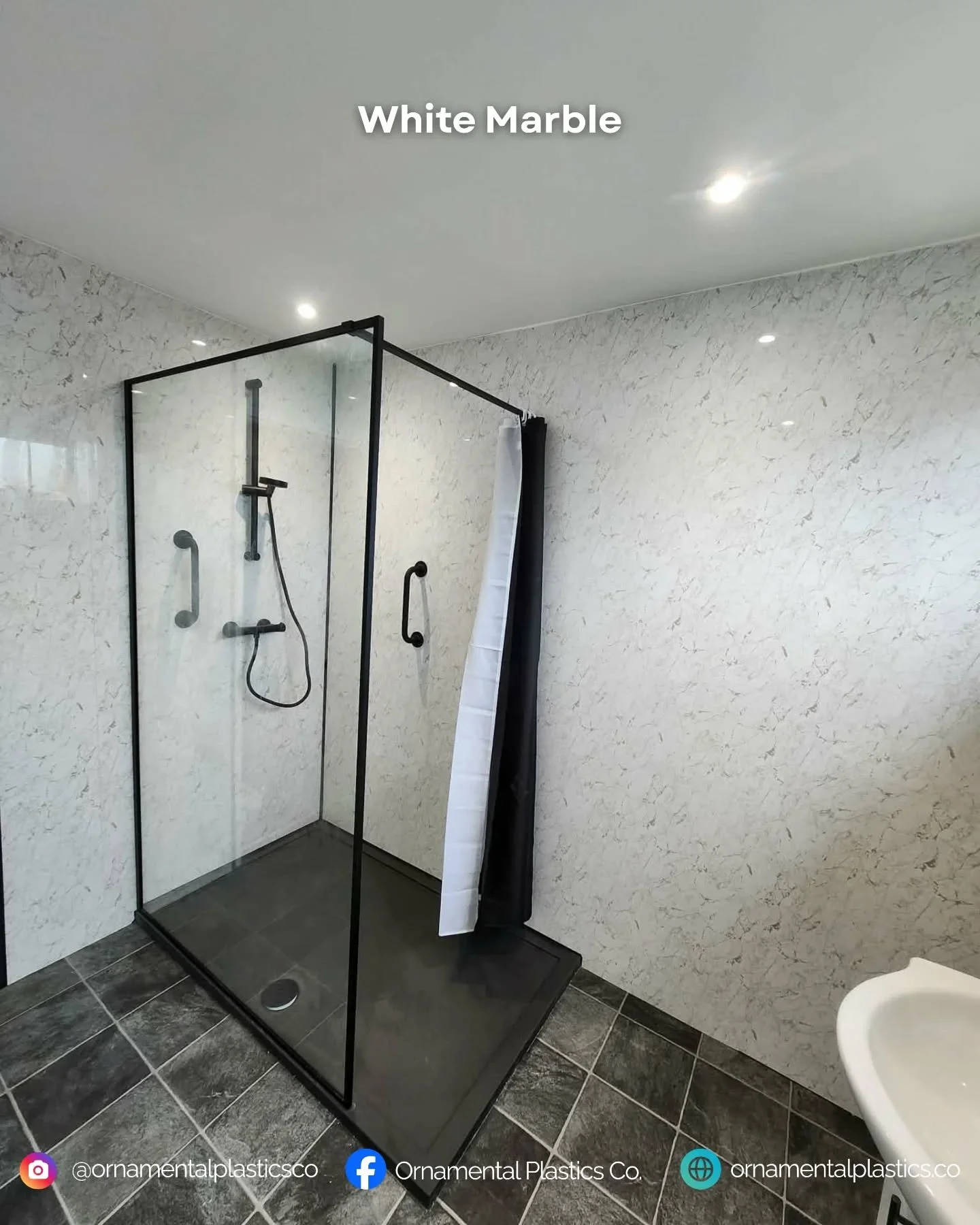 Looking for marble effect shower panels? Here's a showcase of a few of the colours we supply. 

Hollow core and Solid core available from stock of over 500 boards kept at our Newport, Isle Of Wight warehouse.

Collect same day or arrange a delivery ?