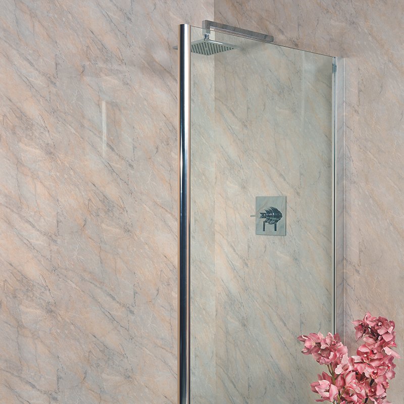 Shower Panel Pergamon Installed In Bathroom