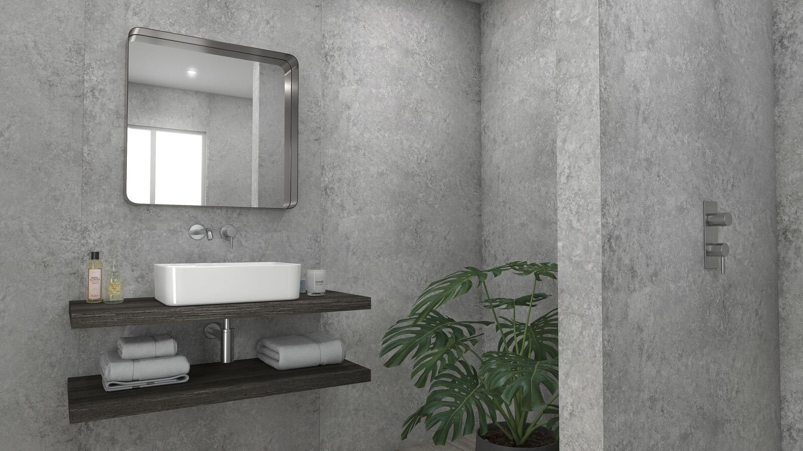 Shower Panel Portland Installed In Bathroom
