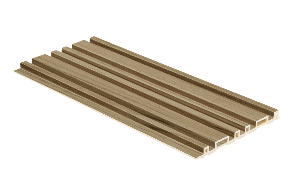 Slatted Multi-Width WPC Panel 159mm x 2.4mtr - Beech