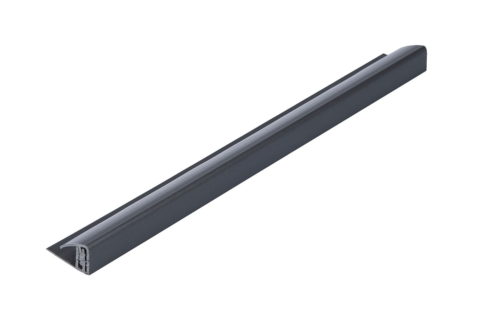 Universal Wall Panel End Cap Carbon Black
