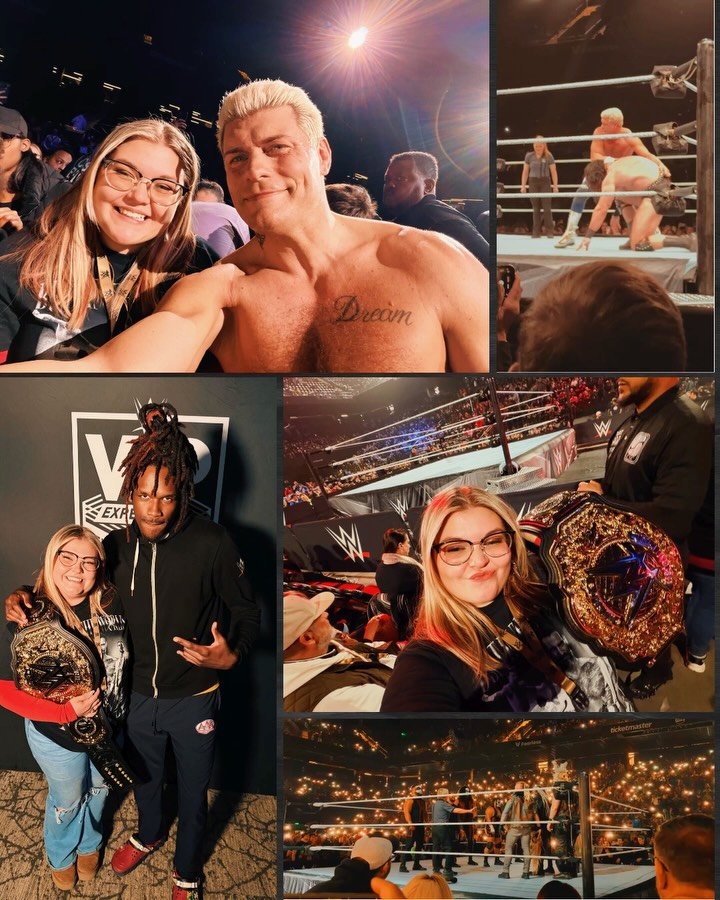 No caption will make you understand how amazing this night was&hellip; 🤼&zwj;♂️🤪❤️

@americannightmarecody @uceyjucey @dmcintyrewwe @jadecargill @wwejevonevans @miayimofficial #wwebaltimore #wwe #wwevipexperience