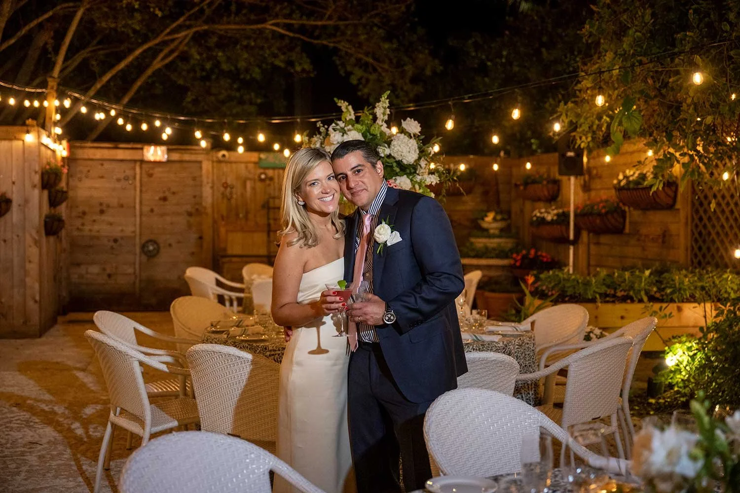 Ridgeway Restaurant, Naples Florida, Bride and Groom