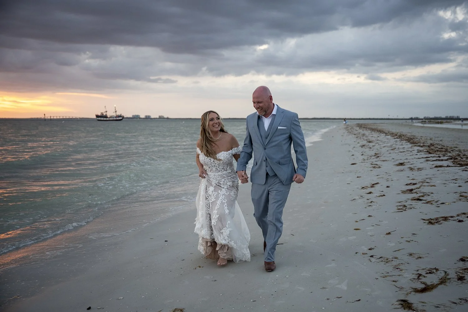 Bride and Groom Naples Beach naples wedding photographer