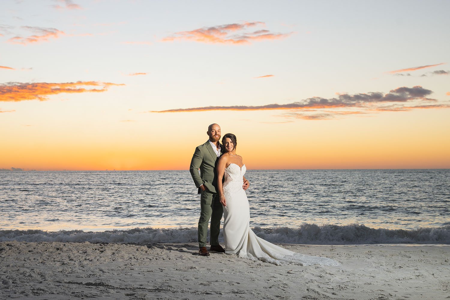 Ashley and Nick’s romantic sunset wedding at 8th Ave South Wedding Beach in Naples Florida. See their beautiful Naples beach wedding photos and get tips for planning your own Naples beach ceremony.
