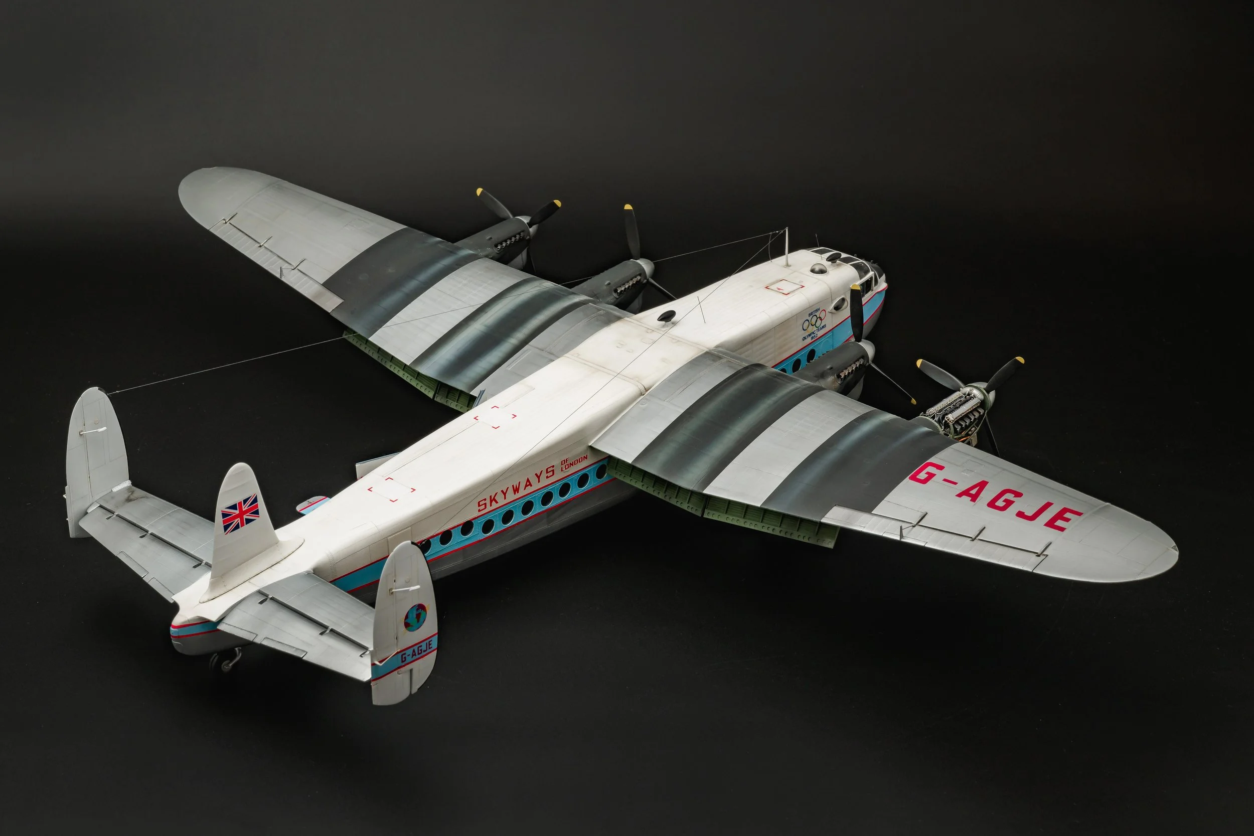 Avro York model top aft right view