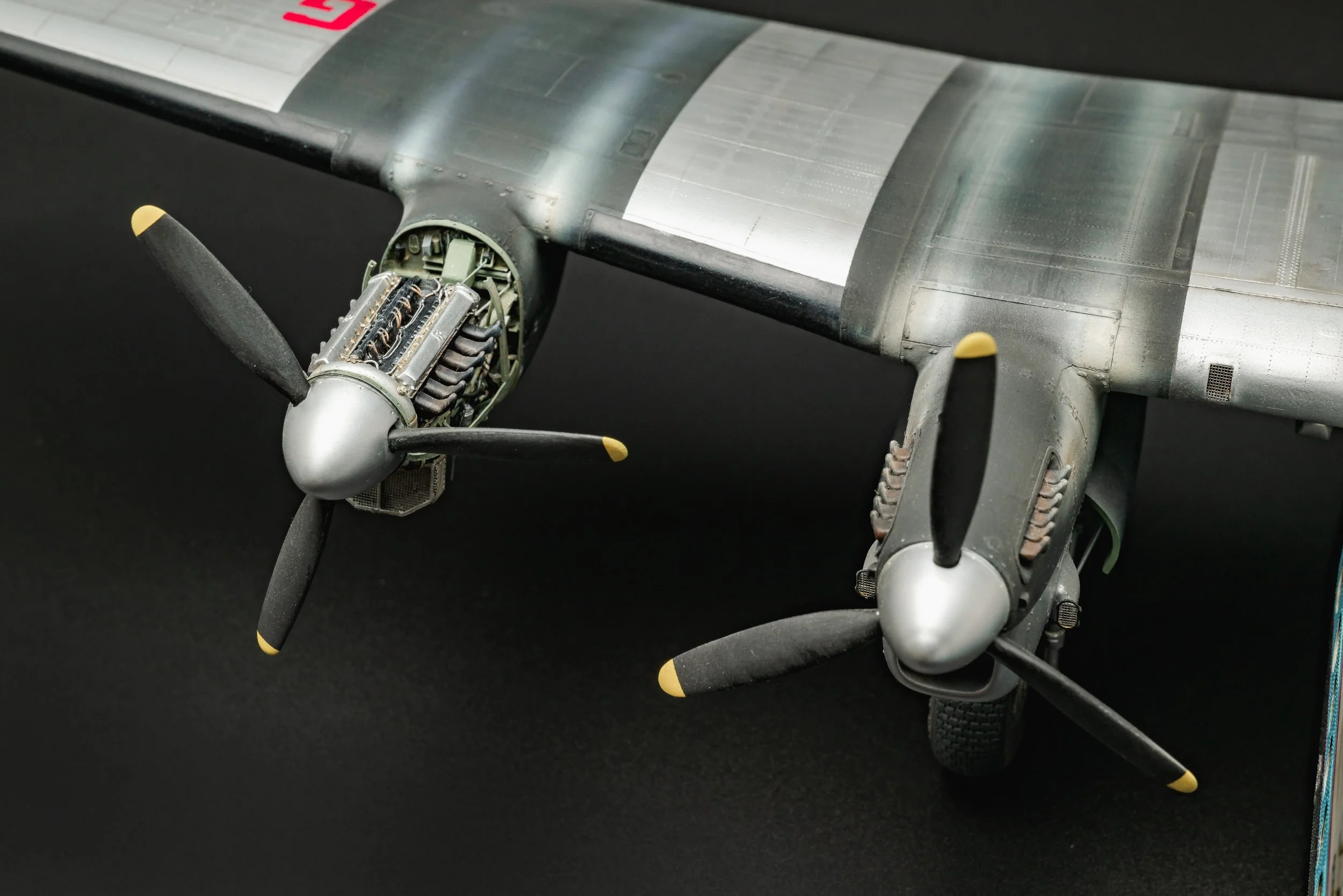 Avro York model right wing inboard and outboard engines