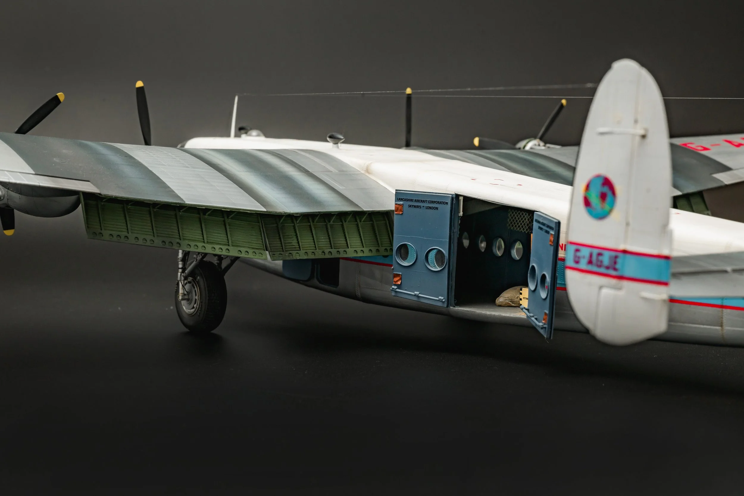 Avro York model freight door and flaps view