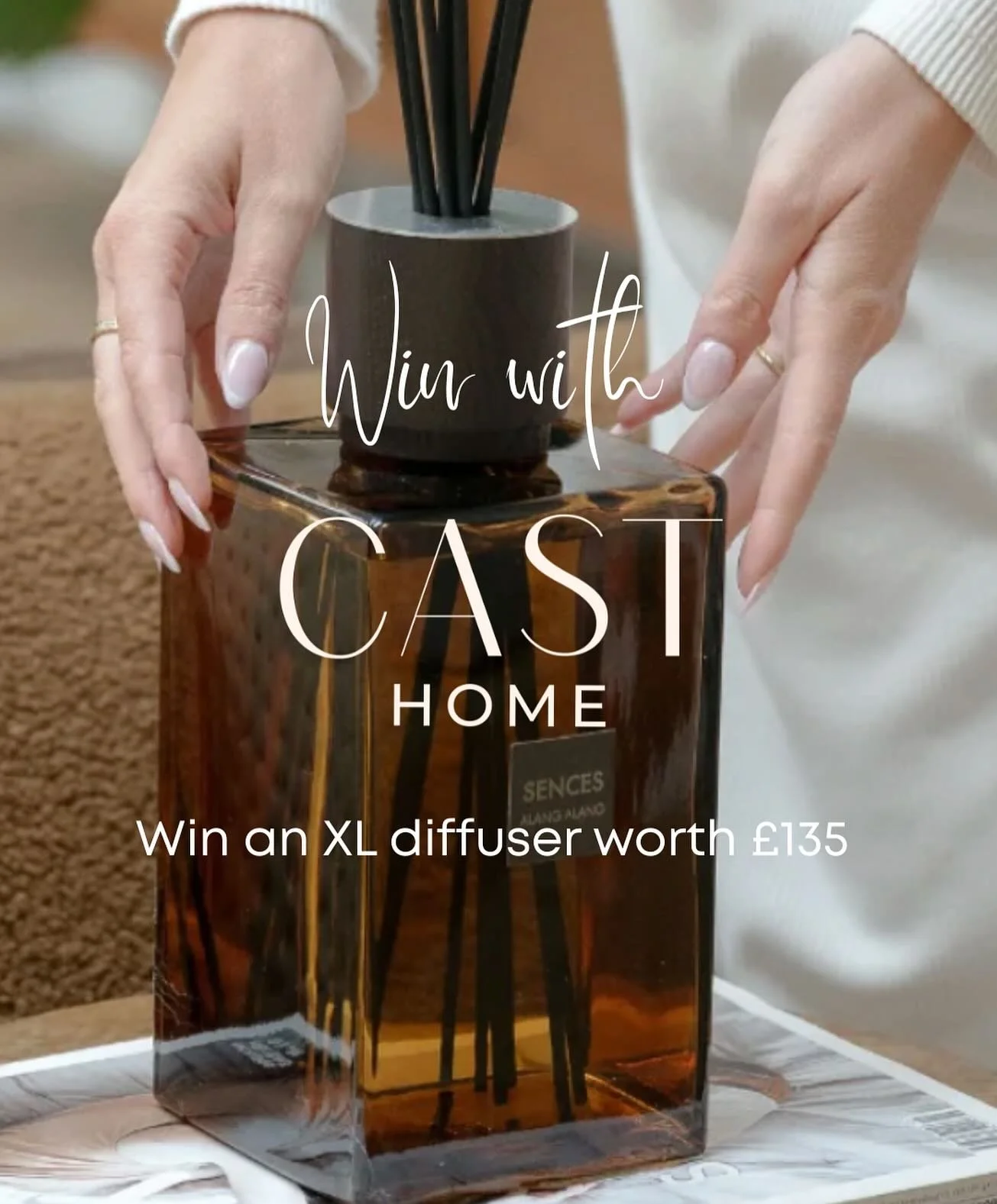 WIN WITH CAST HOME 

- Win an XL diffuser of your choice from the store 

In celebration of our rebrand and relaunch event on Thursday 16th October at our boutique showroom in Wilmslow we are offering the chance to win a beautiful XL 1500ml diffuser.