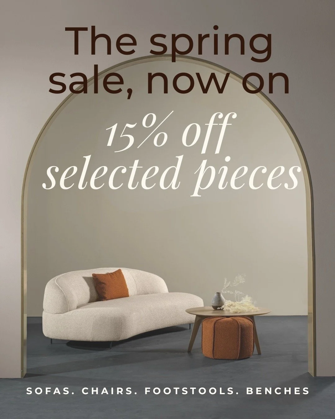 Enjoy 15% off our bespoke sofas, chairs, footstools and benches. Discover our full fabric collection in store.

#Wilmslow #Cheshire #CastInteriors #CastHome #BespokeFurniture
#LuxuryInteriors #LuxurySofas #HighEndInteriors #InteriorDesignUK
#QuietLux