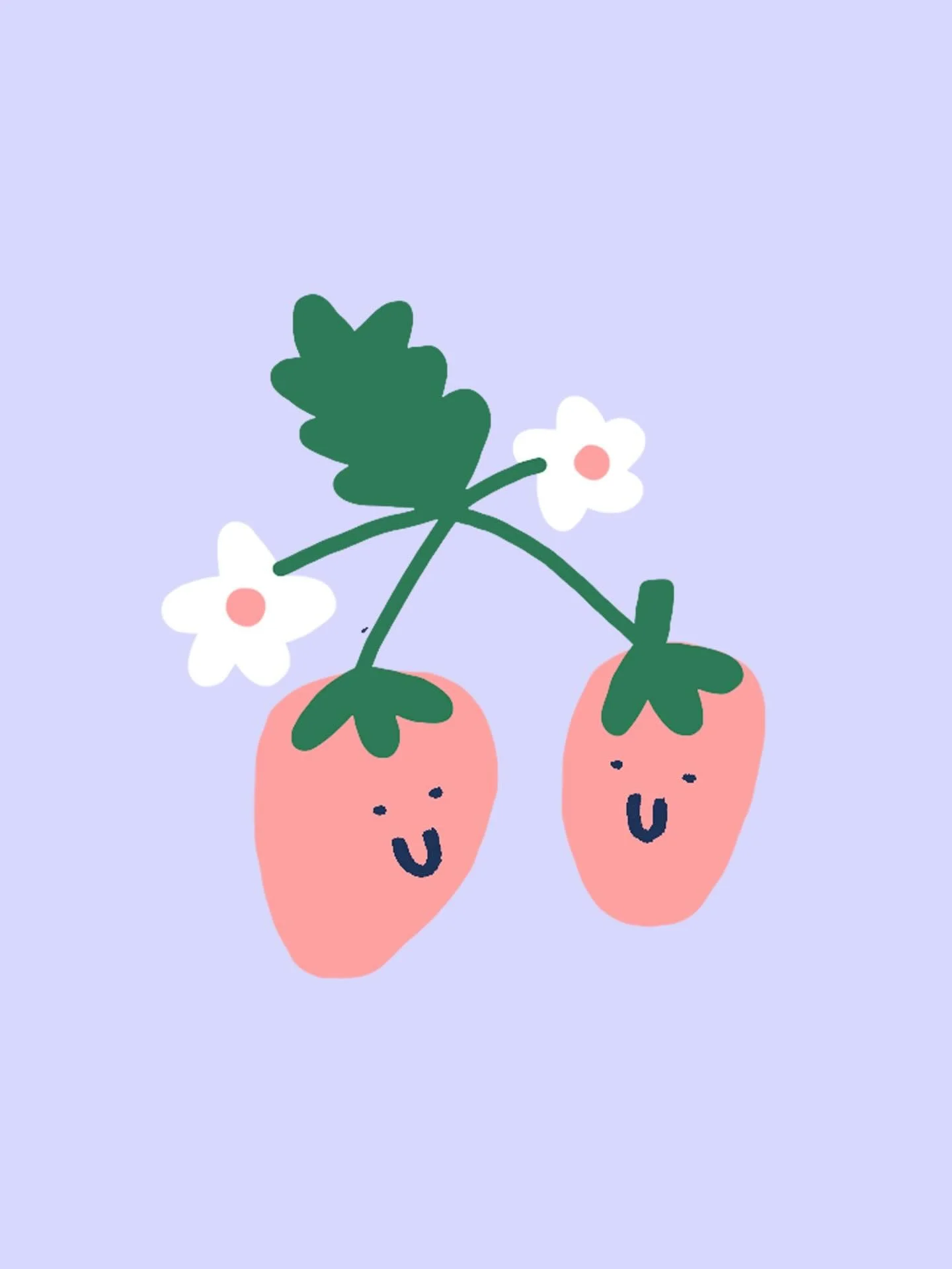 Motif paire de fraises complices 🍓❤️ 🍓 
#fraises #motif #patterdesign