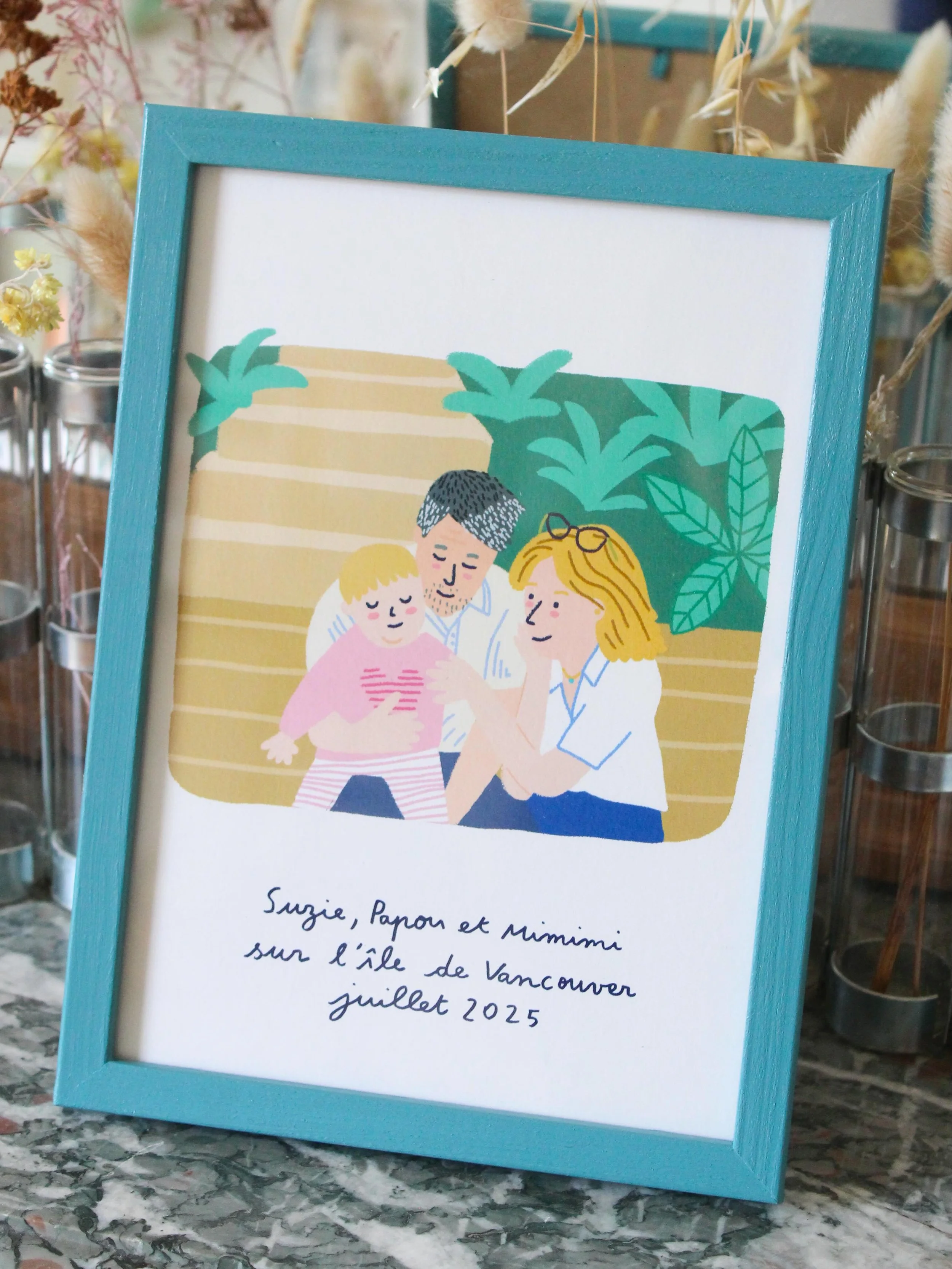C&rsquo;est bient&ocirc;t la f&ecirc;te des m&egrave;res...

Quoi de plus chouette qu&rsquo;un portrait de famille illustr&eacute; &agrave; partir de votre photo ?
Un cadeau unique et qu&rsquo;on garde longtemps.

Chaque illustration est dessin&eacut