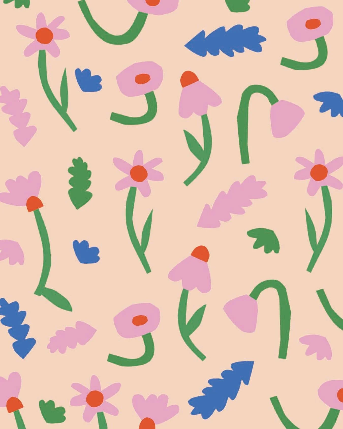 Motif fleuri en papier d&eacute;coup&eacute; 

#motif #pattern #designforkids