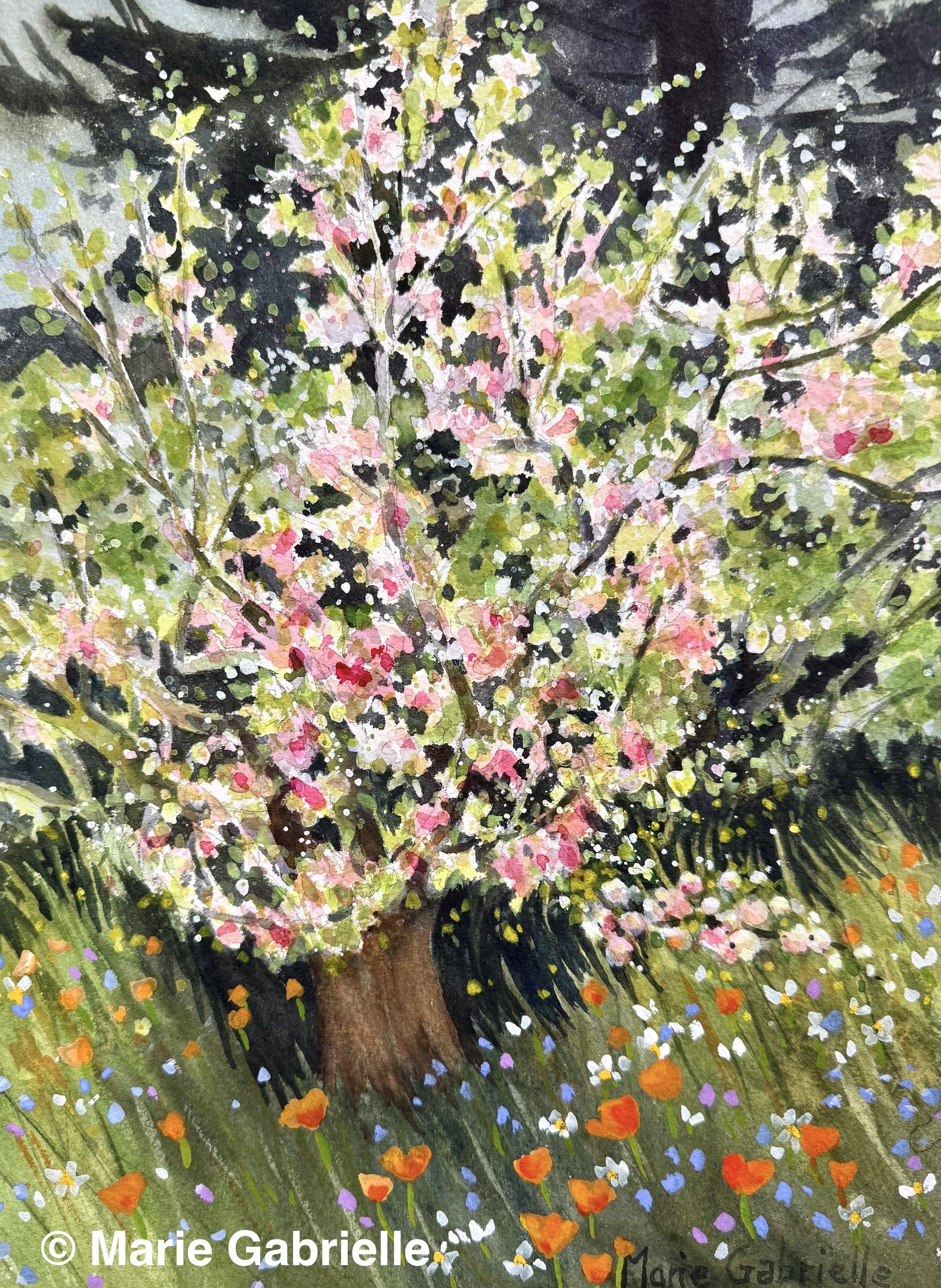 April Bloom, 11x15", $650