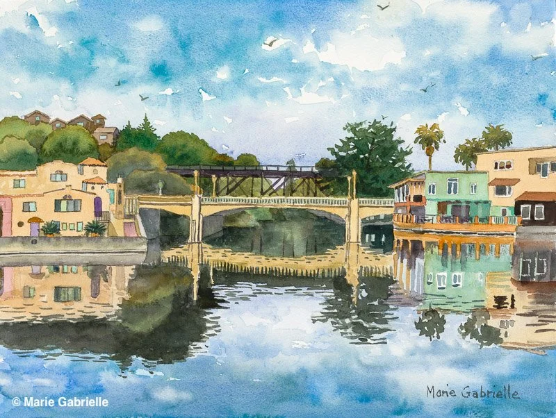 Capitola Bridge, 12x16", $675