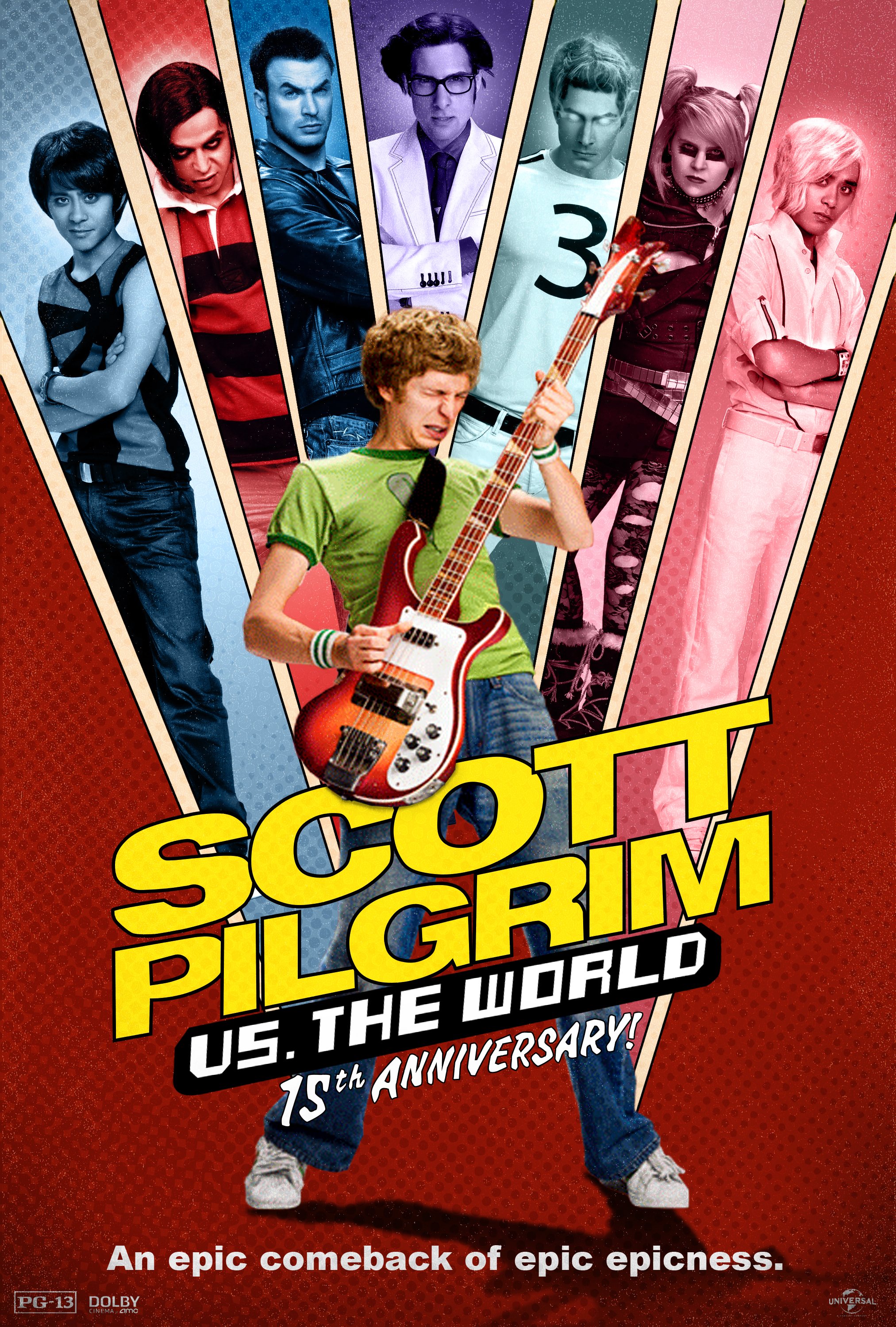 Scott Pilgrim vs The World (2010) Key Art Anniversary Poster Concept