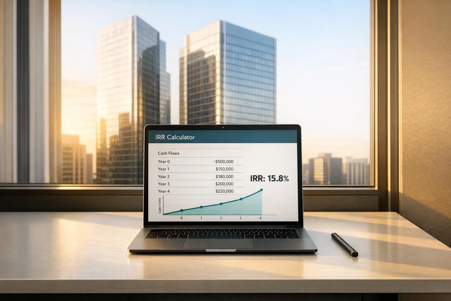 Commercial Real Estate IRR Calculator