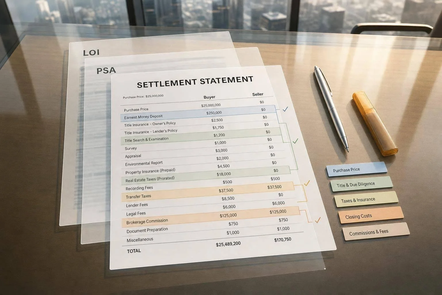 How to Allocate Closing Costs in CRE