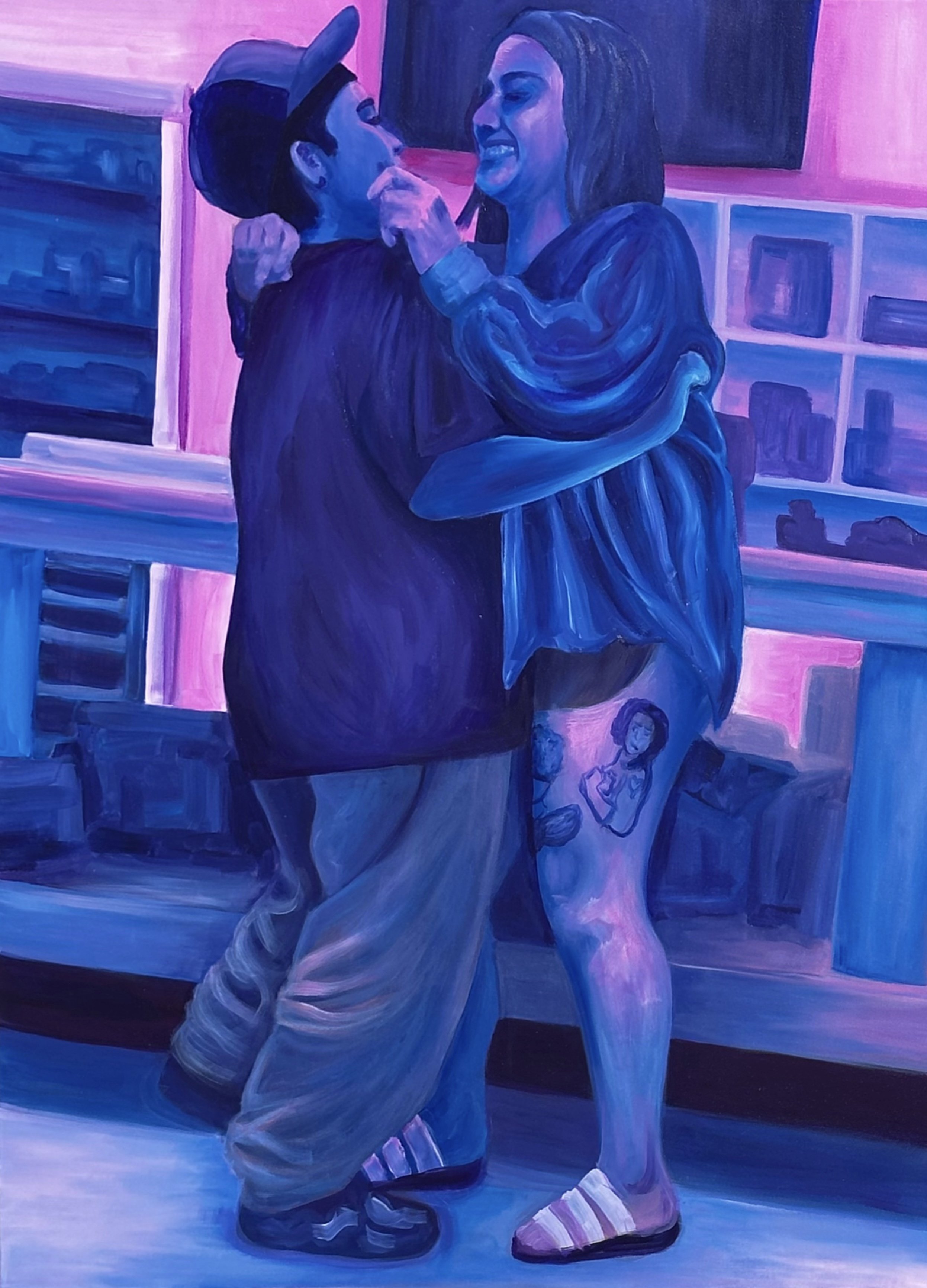 BAILEINOLVIDABLE,
2025,
Acrylic on canvas
36”x48”