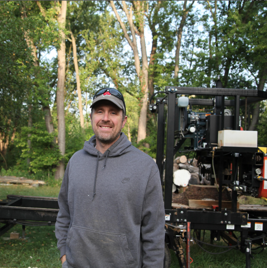 Arik Duhr, owner and operator of Buckta Hill Sawmill